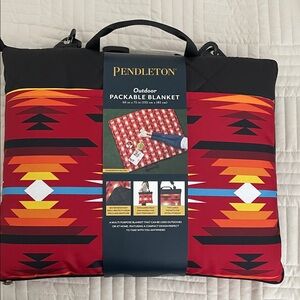 Pendleton Outdoor Packable Blanket - Red, Black, and Yellow